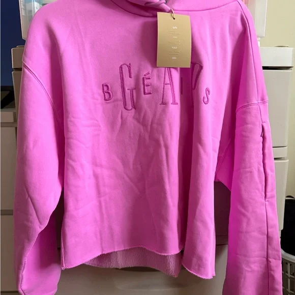 GAP Vibrant Pink Women's Cropped Hoodie - Picture 2 of 8